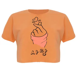 کراپ تاپ آستین کوتاه زنانه مدل ARMY کد P04 O