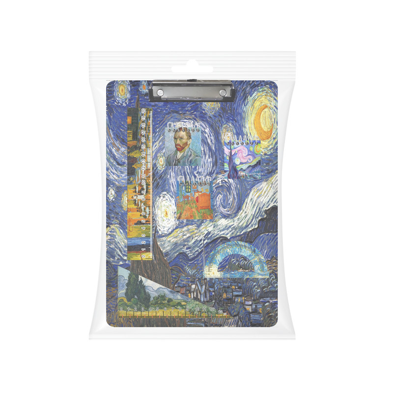 بسته لوازم تحریر مدل شب پر ستاره ونگوگ مجموعه7عددی