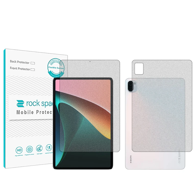 محافظ صفحه نمایش مات راک اسپیس مدل HyMTT مناسب برای تبلت شیائومی Pad 5 به همراه محافظ پشت تبلت