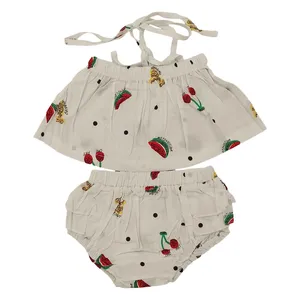 ست نیم تنه و شورت نوزادی مدل F7788