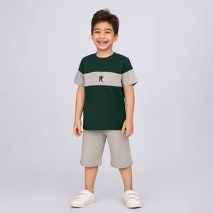 ست تی شرت و شلوارک پسرانه مادر مدل arta-02