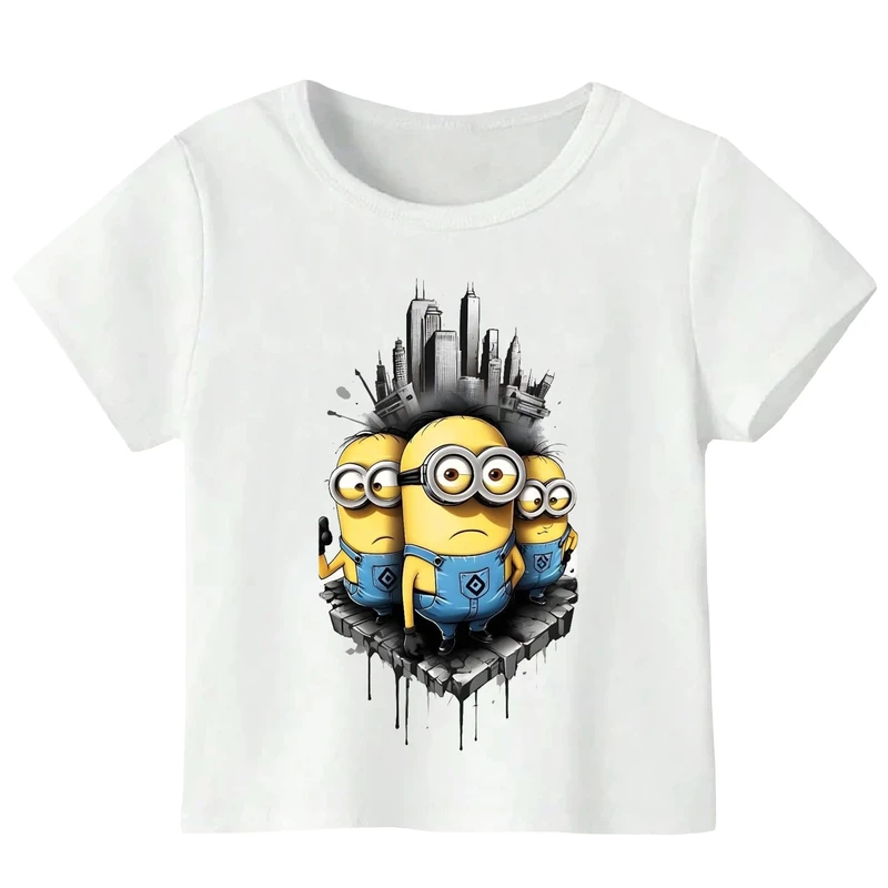 تی‌شرت آستین کوتاه پسرانه مدل مینیون ها W403