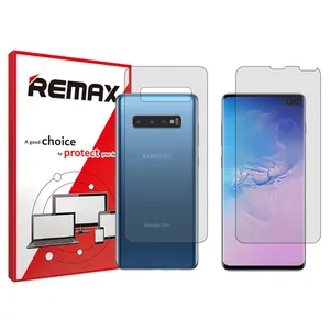 Remax HyGEL transparent display screen protector suitable for Samsung Galaxy S10 Plus mobile phones along with the back of the phone