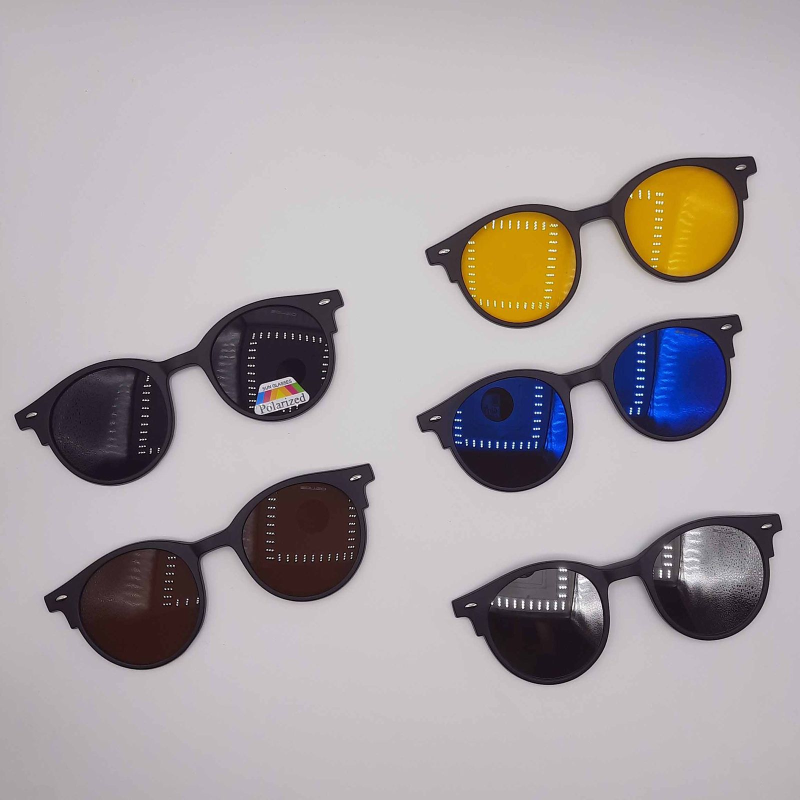  فریم عینک طبی مدل SQ36 به همراه کاور آفتابی مجموعه 6 عددی -  - 10