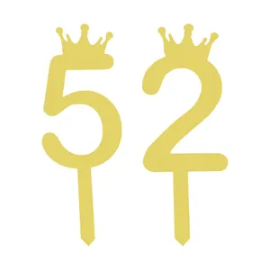 تاپر کیک هانستو مدل عدد 52 کد TPN52 مجموعه 2 عددی