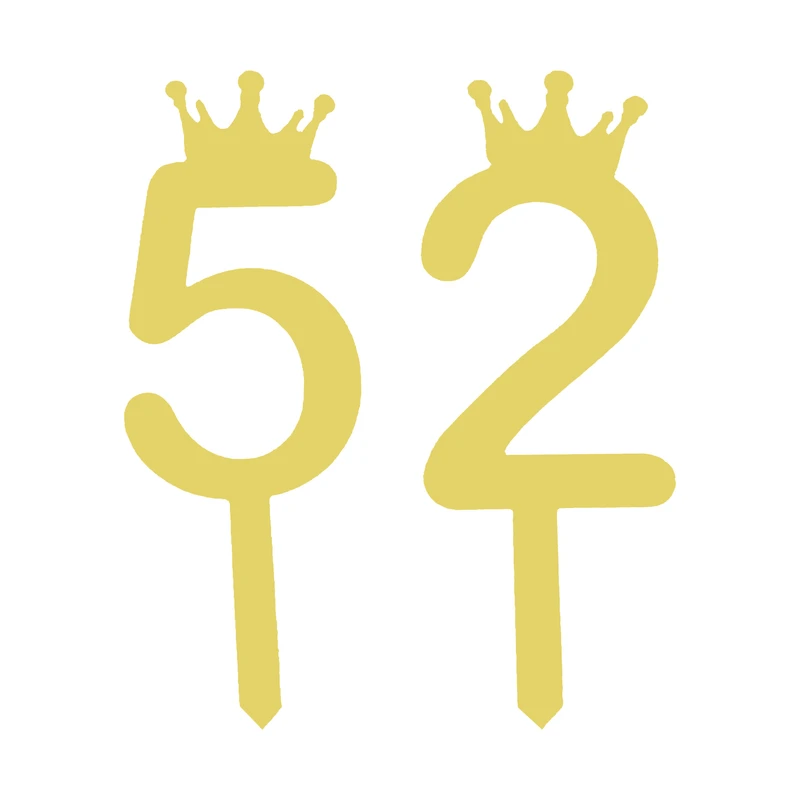 تاپر کیک هانستو مدل عدد 52 کد TPN52 مجموعه 2 عددی