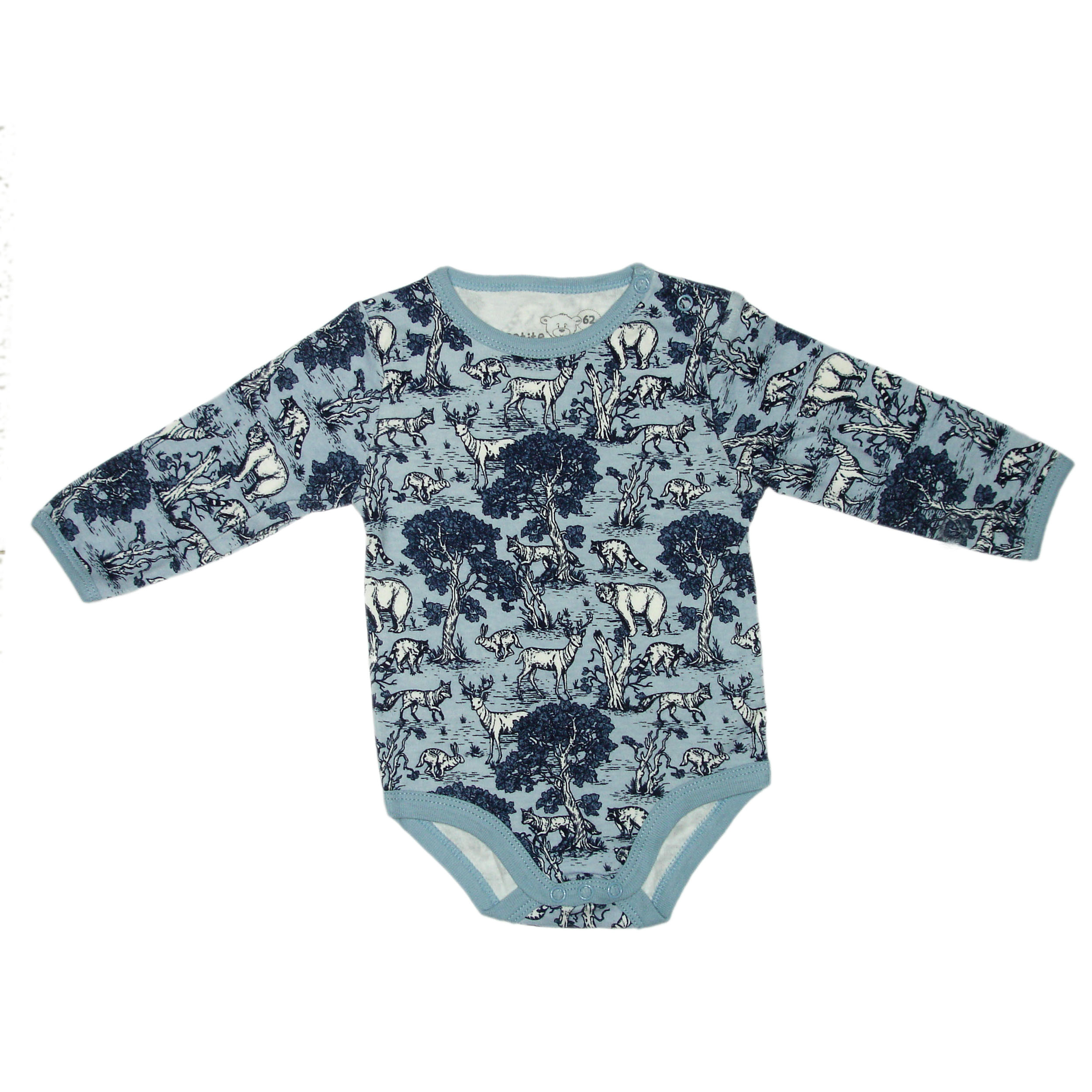 بادی آستین بلند نوزادی مدل جنگل کد J2