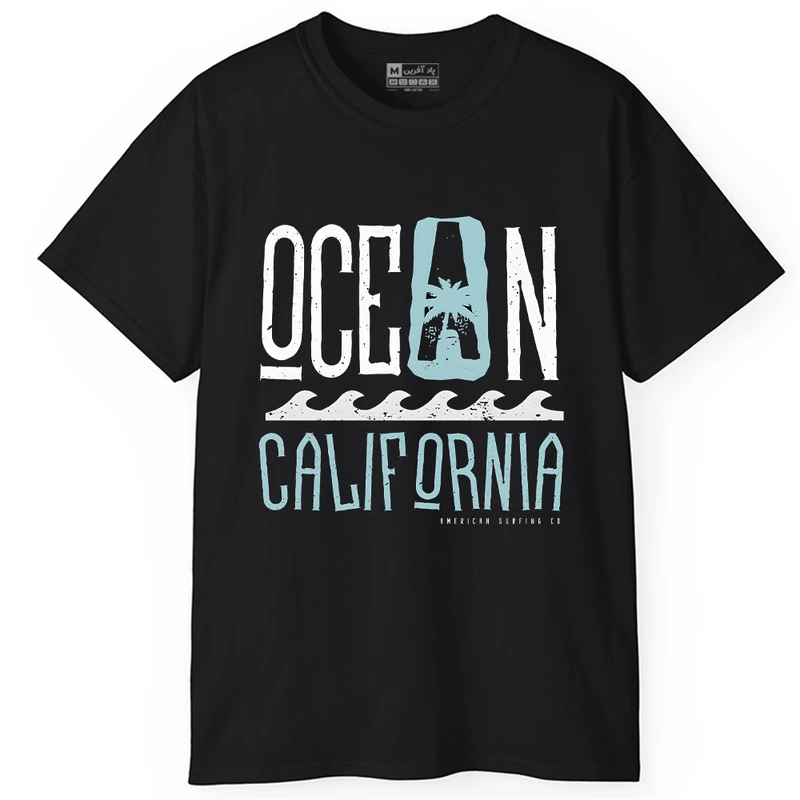 تی‌شرت آستین کوتاه مردانه پاد آفرین مدل OCEAN کد PT1321