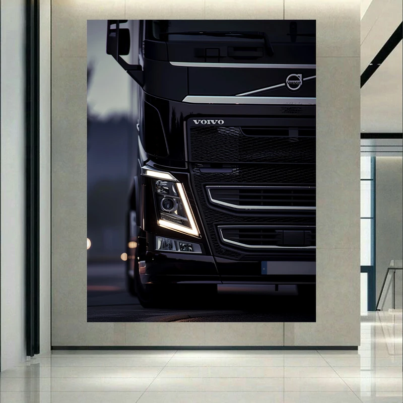 تابلو بوم طرح مخمل کامیون مدل اروپایی کد AR305570