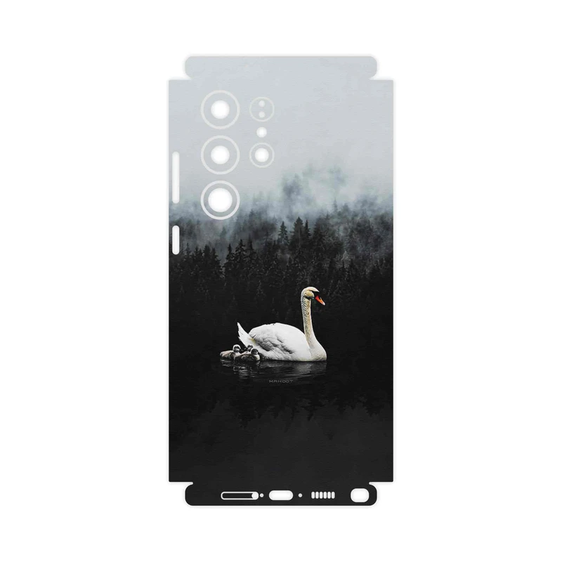 برچسب پوششی ماهوت مدل Swan_Lake-FullSkin مناسب برای گوشی موبایل سامسونگ Galaxy S23 Ultra