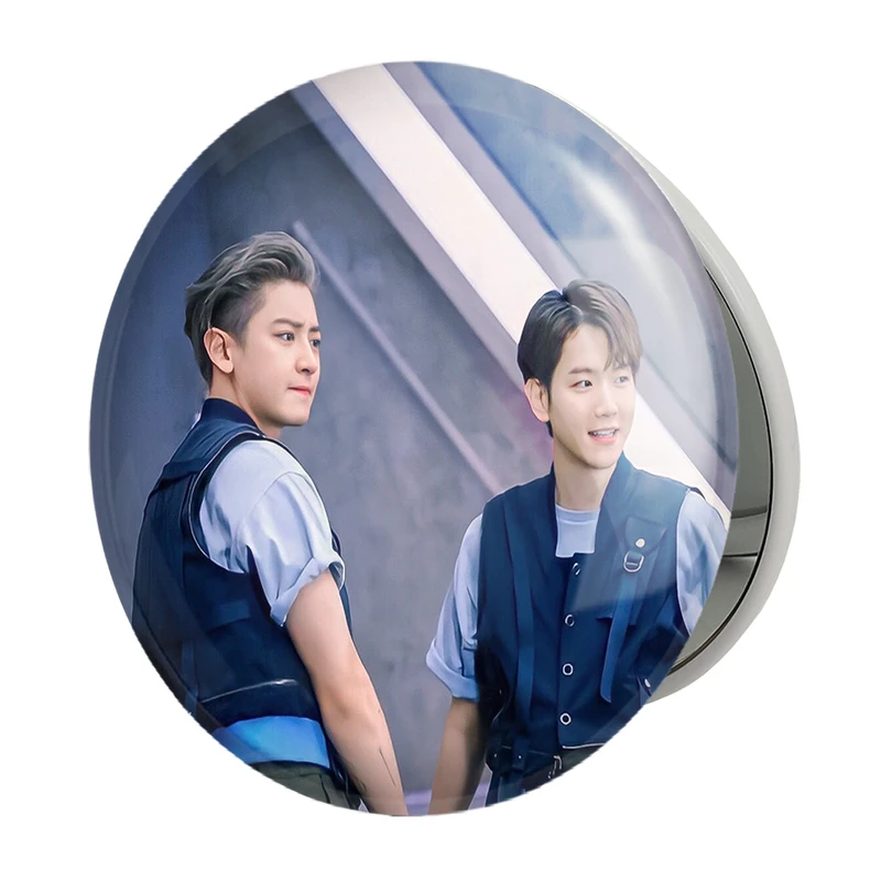 آینه جیبی خندالو طرح گروه اکسو EXO مدل تاشو کد 13571 