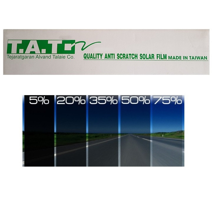 برچسب دودی شیشه خودرو تات مدل SRC-2BK05 رول 10 متری