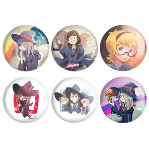 مگنت خندالو طرح انیمه جادوگران کوچک Little Witch Academia کد 1404A مجموعه 6 عددی