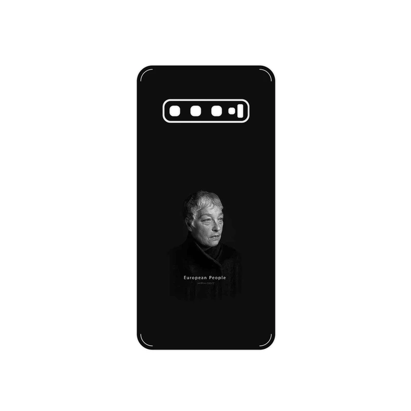 برچسب پوششی ماهوت مدل Portrait of a European Woman مناسب برای گوشی موبایل سامسونگ Galaxy S10