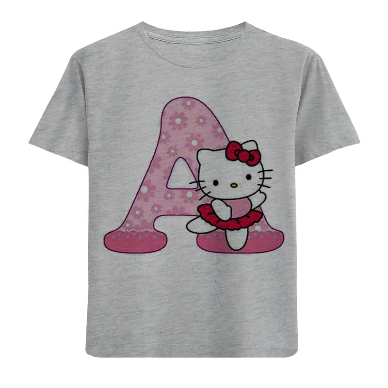 تی شرت آستین کوتاه دخترانه مدل F633 A