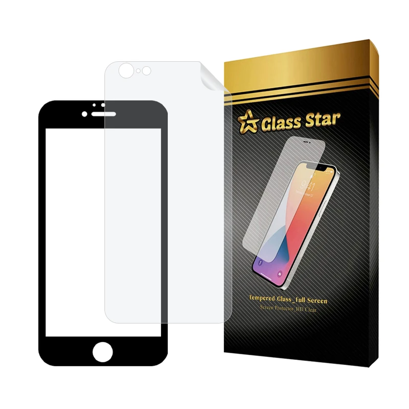 محافظ صفحه نمایش سرامیکی شفاف گلس استار مدل CERAMICNANOST مناسب برای گوشی موبایل اپل iPhone 6s Plus / iPhone 6 Plus به همراه محافظ پشت گوشی هیدروژل