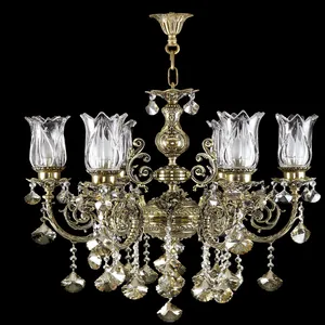 لوستر 7 شعله چشمه نور کد C2504/7-BO