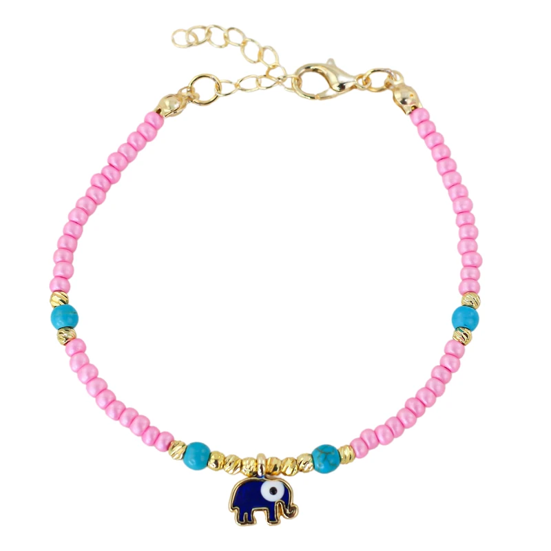 دستبند مهره ای زنانه زودیکا مدل منجوقی فیلی کد AAD701