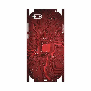 MAHOOT Red Printed Circuit Board-FullSkin Cover Sticker for Huawei Y5 Lite