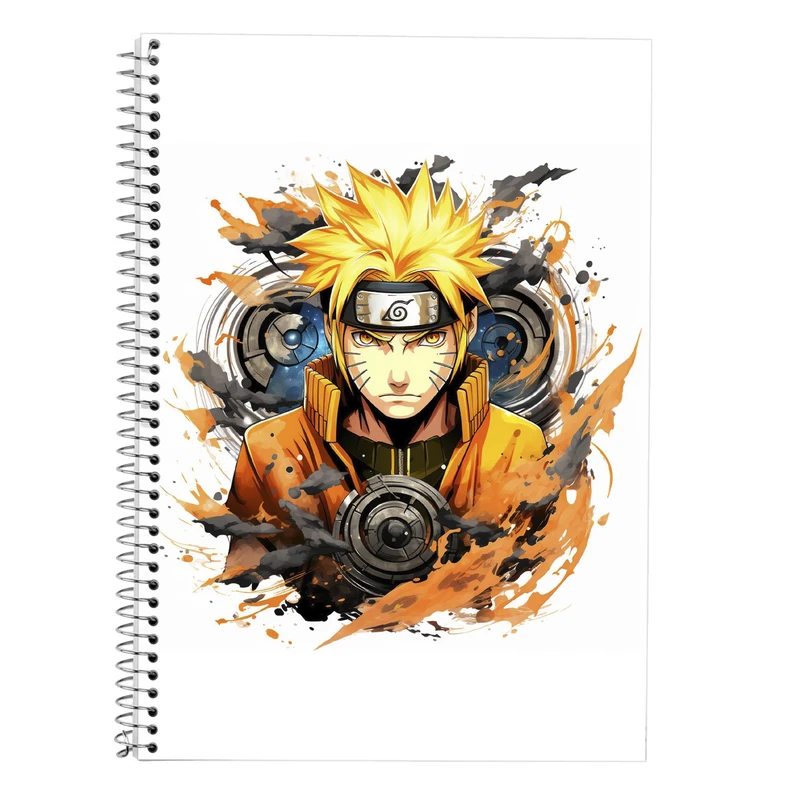 دفتر زبان 50 برگ مدوپد مدل دوخط طرح Naroto کد DF11300