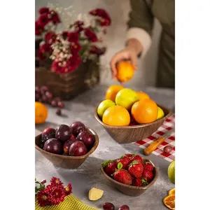 Fresh Keeps Wood Triangle Serving Dish Pack of 3