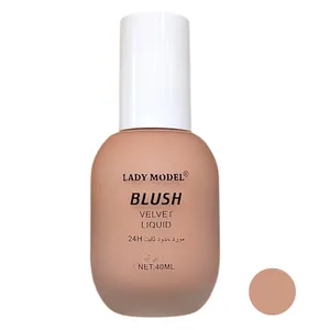 رژگونه مایع مخملی لیدی مدل مدل رایت شماره ۰۴