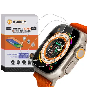 Ultimate Shield SH-ULT Glass Screen Protector For Ultra watch T1000 49mm Pack of 2