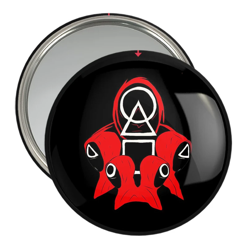 آینه جیبی خندالو مدل بازی مرکب Squid Game  کد 10833