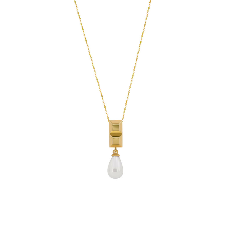 گردنبند طلا 18 عیار زنانه تاج مدل G326