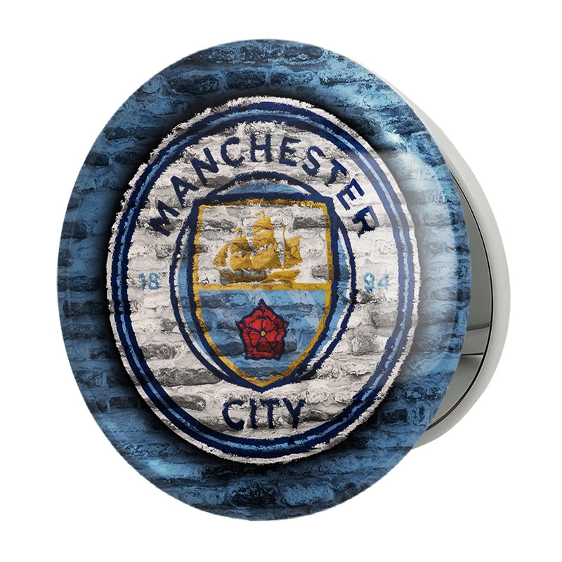 آینه جیبی خندالو طرح باشگاه منچستر سیتی مدل تاشو کد 26773 