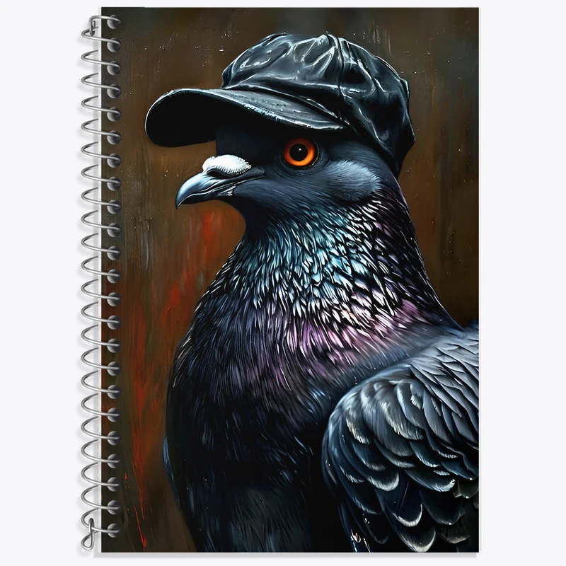 دفتر لغت 50 برگ خندالو طرح کبوتر بامزه کد F8117