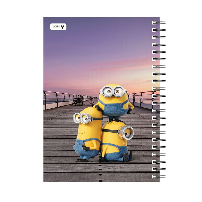 دفتر 120 برگ ویتادل طرح مینینون ها مدل 5