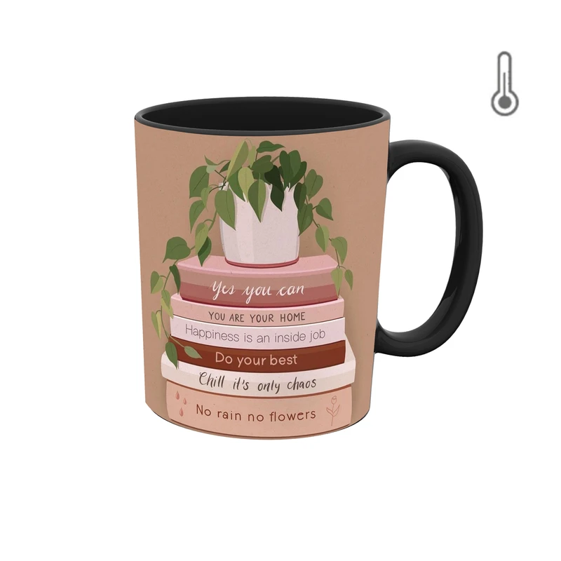 ماگ حرارتی طرح گرافیکی کتاب 