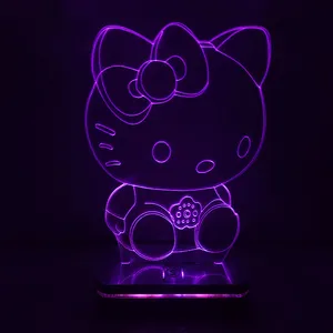  چراغ خواب سان لیزر طرح هلو کیتی hello kitty مدل هفت رنگ