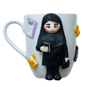 ماگ سرامیکی مدل دختر حسابدار کد 01028