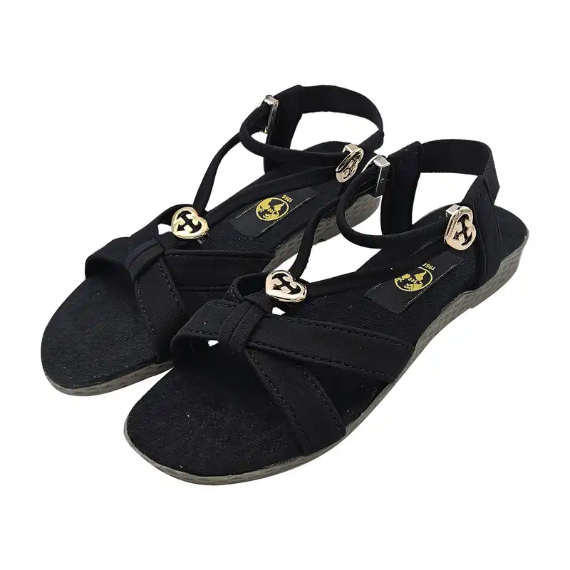 صندل زنانه سیی مدل رومی یونانی کد 2120