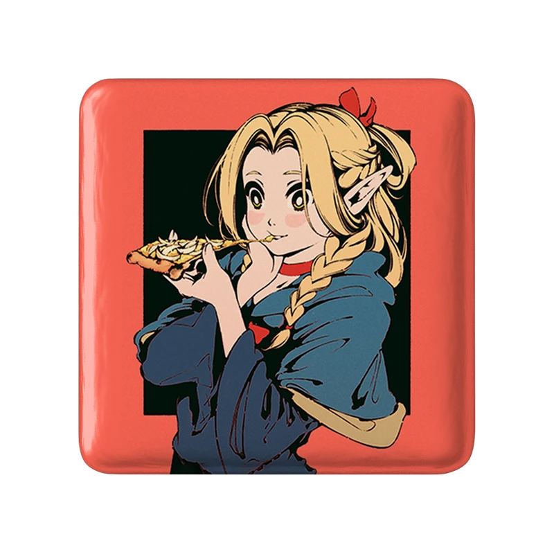 مگنت خندالو طرح مارسیل انیمه خوشمزه در سیاه چال مدل مربعی کد 35939