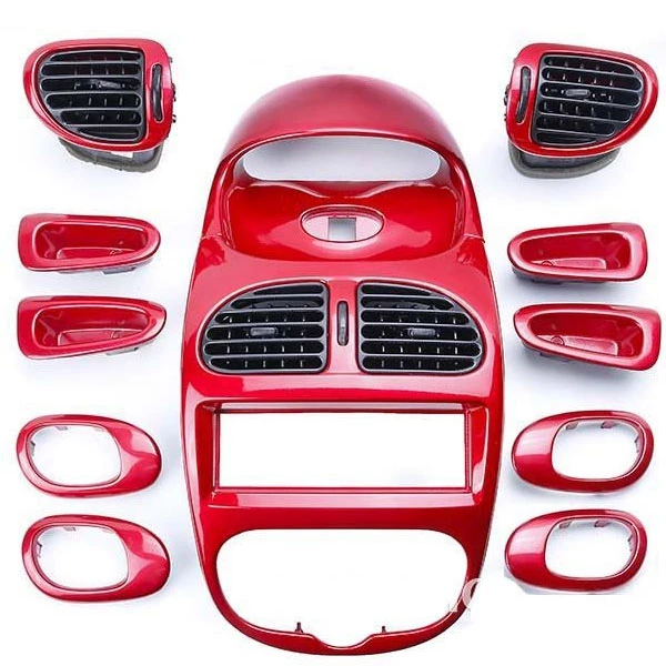 تزئینات  پنل ضبط و دستگیره خودرو چیکال مدل RD مناسب برای پژو 206 بسته 12 عددی