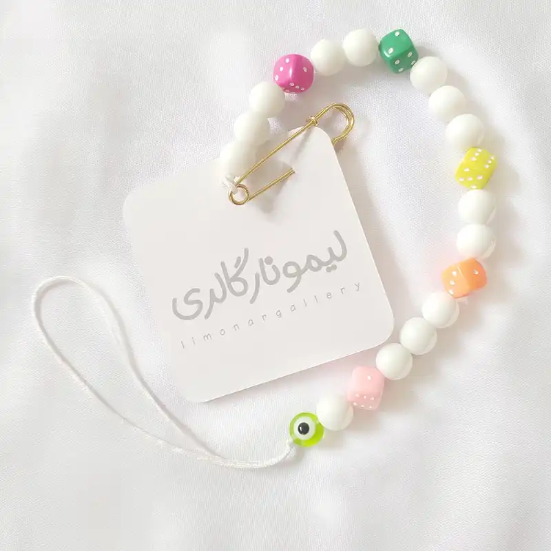 زنجیر پستانک لیمونار گالری مدل تاس