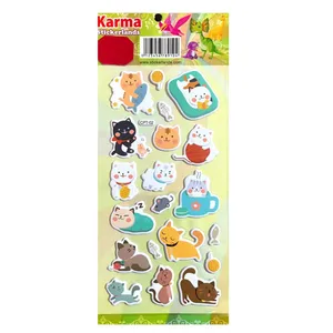 برچسب مدل فومی طرح گربه کد CPT-02