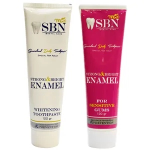 خمیر دندان اس بی ان مدل WHITENING-SENSETIVE وزن 120 گرم مجموعه 2 عددی