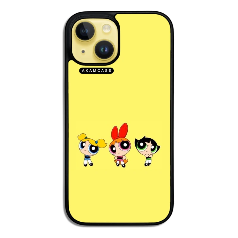 کاور آکام مدل AMCWA15-POWERPUFF GIRLS3 مناسب برای گوشی موبایل اپل iPhone 15