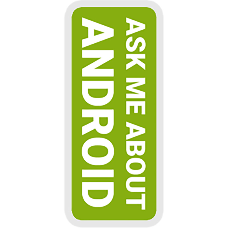 استیکر لپ تاپ طرح ask-me-about-android کدST91