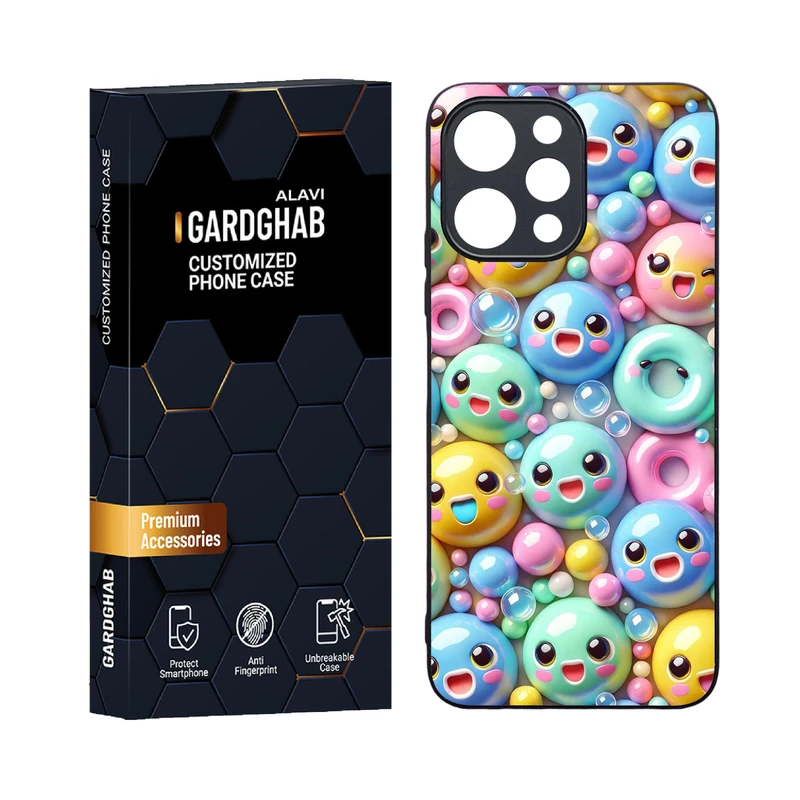 کاور گارد قاب علوی مدل دورژله ای کارتنی و انیمه مناسب برای گوشی موبایل شیائومی Redmi 12 4G / 12 5G