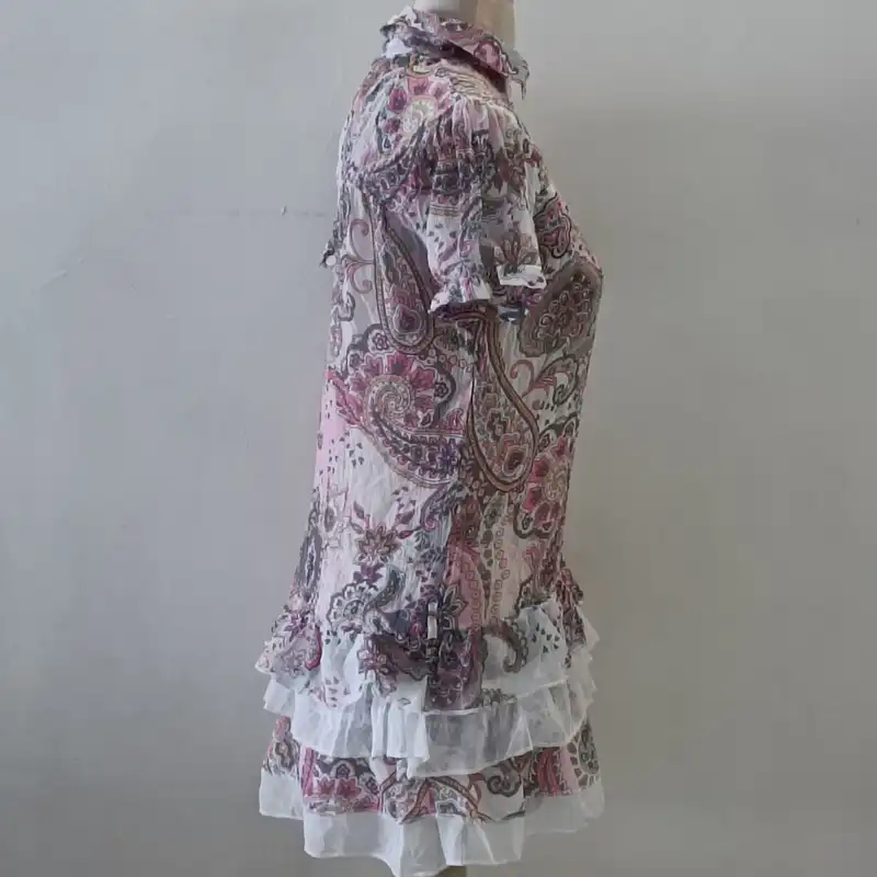 پیراهن زنانه مدل چین دار مجلسی