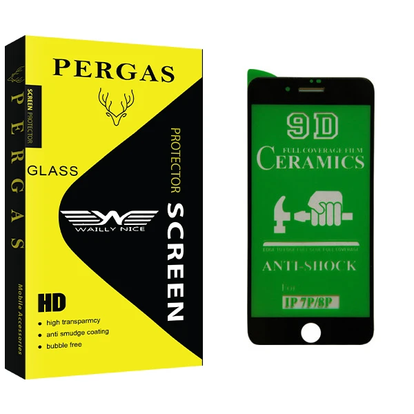 محافظ صفحه نمایش وایلی نایس مدل Pergas Glass مناسب برای گوشی موبایل اپل iphone 7 Plus/ 8 Plus