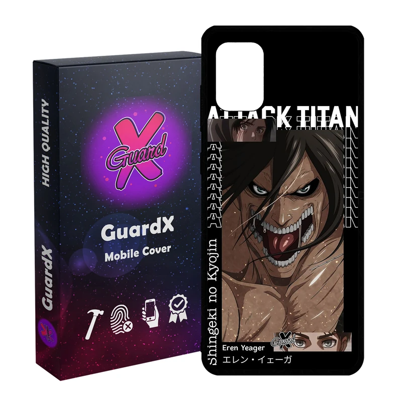 کاور گارد ایکس طرح Attack On Titan Anime انیمه مدل Glass10543 مناسب برای گوشی موبایل سامسونگ Galaxy A31
