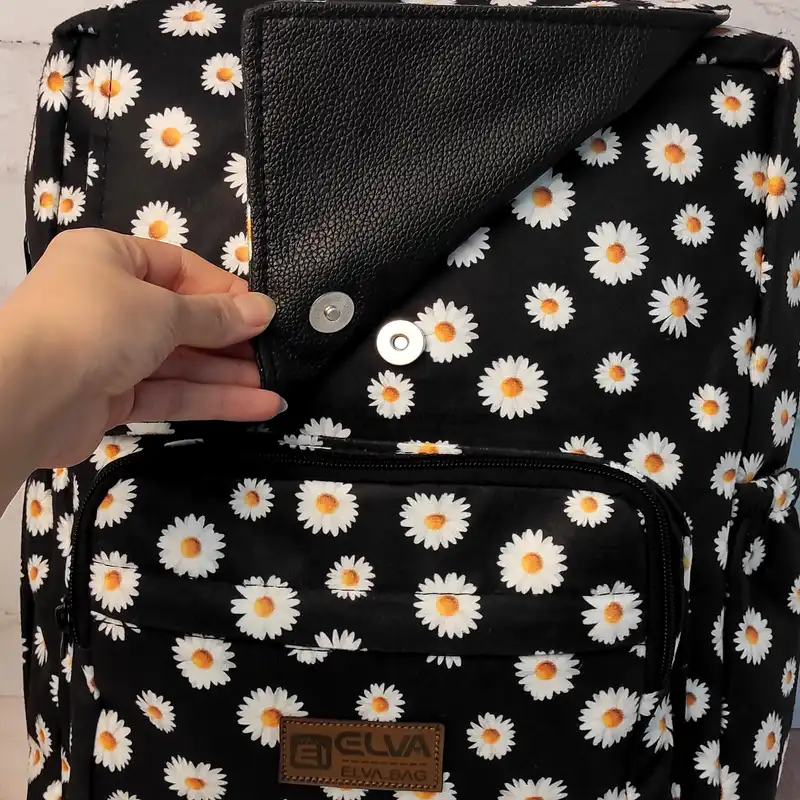 کوله پشتی زنانه مدل گل بابونه