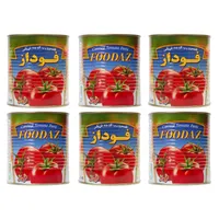 رب گوجه فرنگی فوداز - 800 گرم بسته 6 عددی