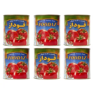 رب گوجه فرنگی فوداز - 800 گرم بسته 6 عددی